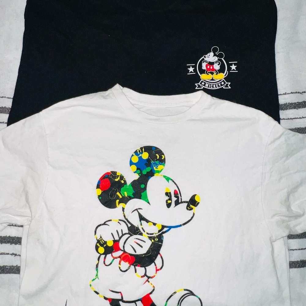 Disney Mickey Mouse Kids T-Shirt - White and Black